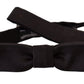 Dolce & Gabbana Elegant Black Silk Bow Tie