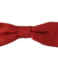 Dolce & Gabbana Elegant Red Silk Bow Tie