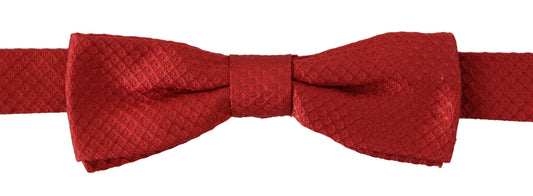 Dolce & Gabbana Elegant Red Silk Bow Tie