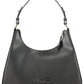 La Martina Black Leather Women Handbag