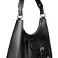 La Martina Black Leather Women Handbag