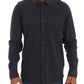 Alpha Massimo Rebecchi Sleek Gray Casual Cotton Shirt