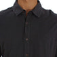 Alpha Massimo Rebecchi Sleek Gray Casual Cotton Shirt