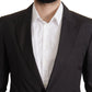 Dolce & Gabbana Elegant Taormina Black Cotton Blazer