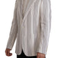 Dolce & Gabbana Elegant Striped Cotton Blend Blazer