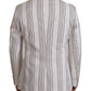 Dolce & Gabbana Elegant Striped Cotton Blend Blazer