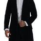 Dolce & Gabbana Elegant Black Cotton Long Cardigan Jacket