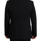 Dolce & Gabbana Elegant Black Martini Blazer and Vest Ensemble