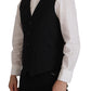 Dolce & Gabbana Elegant Black Martini Blazer and Vest Ensemble