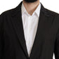 Dolce & Gabbana Elegant Black Cotton-Wool Blend Blazer Jacket