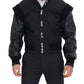 Dolce & Gabbana Elegant Black Crystal-Embellished Bomber Jacket