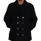 Dolce & Gabbana Elegant Double Breasted Wool Overcoat