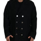 Dolce & Gabbana Elegant Double Breasted Wool Overcoat