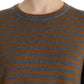 Dolce & Gabbana Yellow & Gray Striped Oversized Sweater