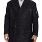 Dolce & Gabbana Sleek Patterned Wool Double Breasted Jacket