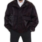 Dolce & Gabbana Elegant Bordeaux Collared Jacket