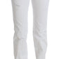 Costume National Chic Slim Fit White Cotton Jeans