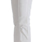 Costume National Chic Slim Fit White Cotton Jeans