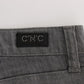 Costume National Chic Gray Slim-Fit Designer Jeans