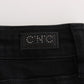 Costume National Sleek Black Slim Fit Designer Jeans