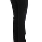 Costume National Chic Black Slim Fit Zippered Cotton Jeans