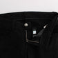 Costume National Chic Black Slim Fit Zippered Cotton Jeans