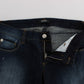 Costume National Sleek Slim Fit Blue Designer Jeans