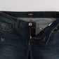 Costume National Chic Blue Regular Fit Designer Jeans