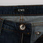 Costume National Chic Blue Regular Fit Designer Jeans