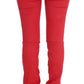 Costume National Chic Red Slim Fit Jeans