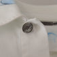 Dolce & Gabbana White Cotton Logo Embroidery Denim Jacket