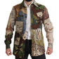 Dolce & Gabbana Patchwork Camouflage Casual Shirt