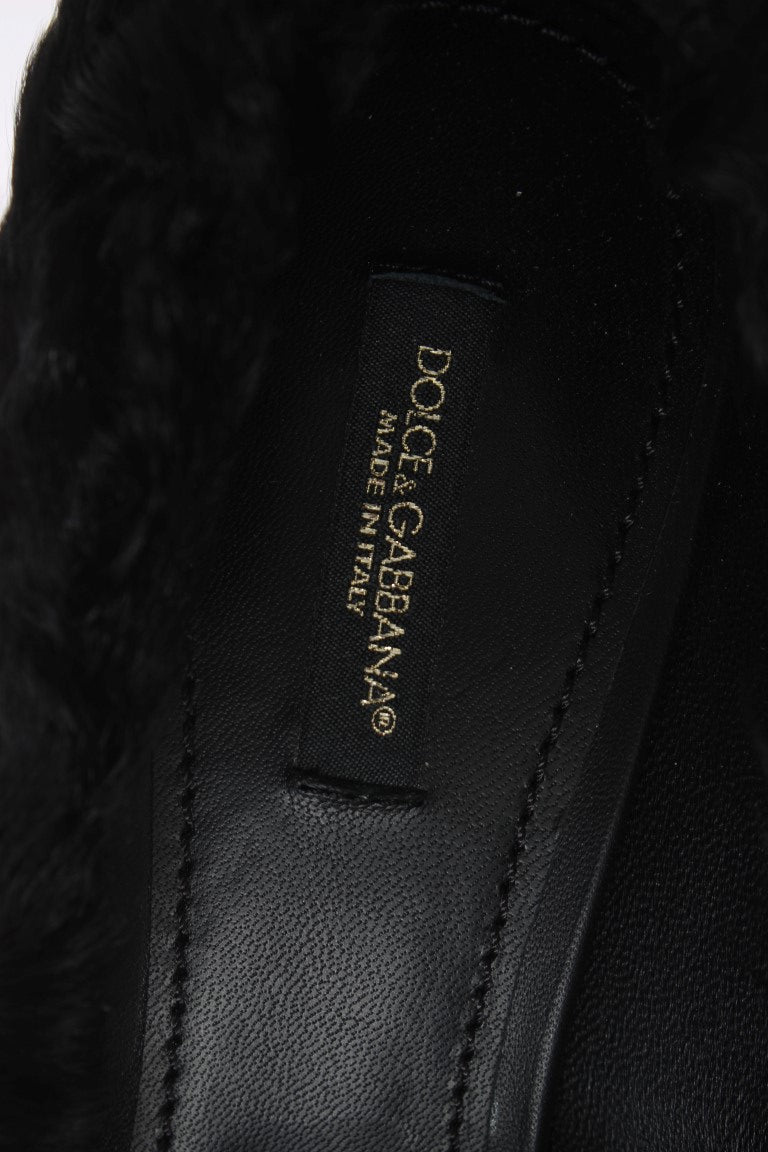 Dolce & Gabbana Elegant Pumps in Luxe Xiangao Fur Leather