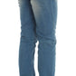 John Galliano Sleek Blue Slim Fit Designer Jeans