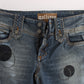 John Galliano Chic Slim Fit Bootcut Jeans in Blue Wash