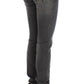 John Galliano Elegant Slim Fit Gray Wash Jeans