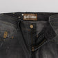 John Galliano Elegant Slim Fit Gray Wash Jeans