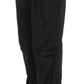 Ermanno Scervino Chic Black Wide Leg Cotton Jeans