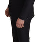 Dolce & Gabbana Elegant Black Three-Piece Wool Blend Suit