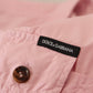 Dolce & Gabbana Elegant Pink Casual Cotton Shirt