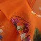 Dolce & Gabbana Orange Floral Print Long Sleeve Blouse