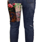 Dolce & Gabbana High Waist Patchwork Skinny Denim