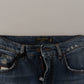 Dolce & Gabbana Chic Boyfriend Cut Mid Waist Denim Jeans