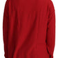 Dolce & Gabbana Elegant Red Wool Blend Knit Sweater