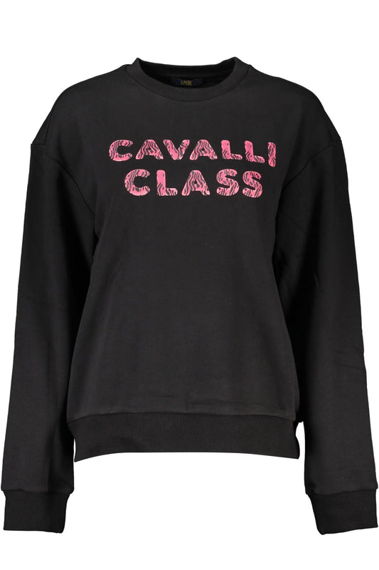 Cavalli Class Black Cotton Women Sweater