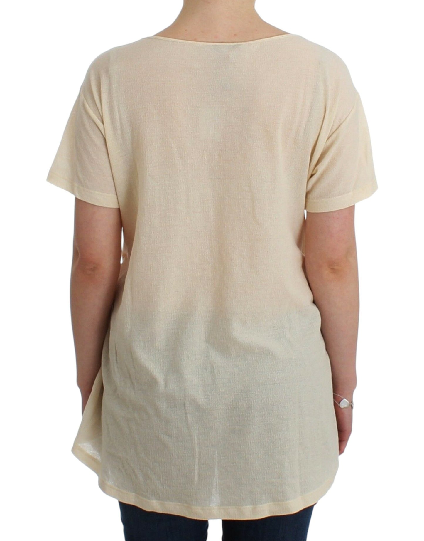 Ermanno Scervino Elegant White Maxi Cotton T-Shirt