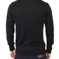 Ermanno Scervino Elegant Black V-Neck Wool Blend Sweater