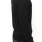 Ermanno Scervino Elegant Black V-Neck Wool Blend Sweater