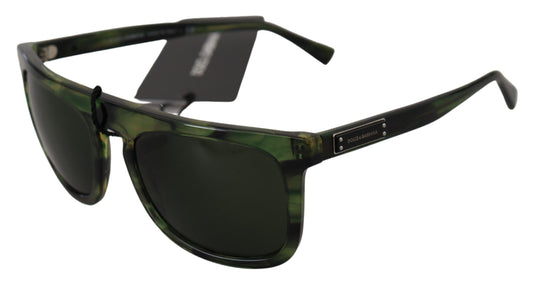 Dolce & Gabbana Chic Green Acetate Women's Sunglasses