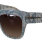 Dolce & Gabbana Elegant Lace-Trimmed Gradient Sunglasses